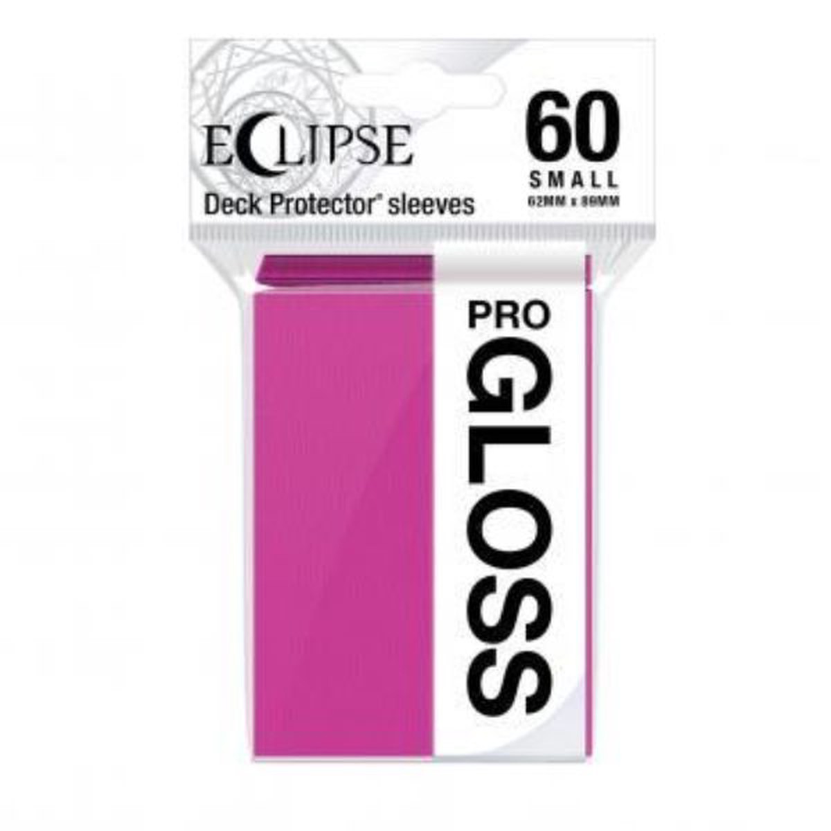Deck Pro Eclipse Small Gloss Sleeves Hot Pink - 60 ct