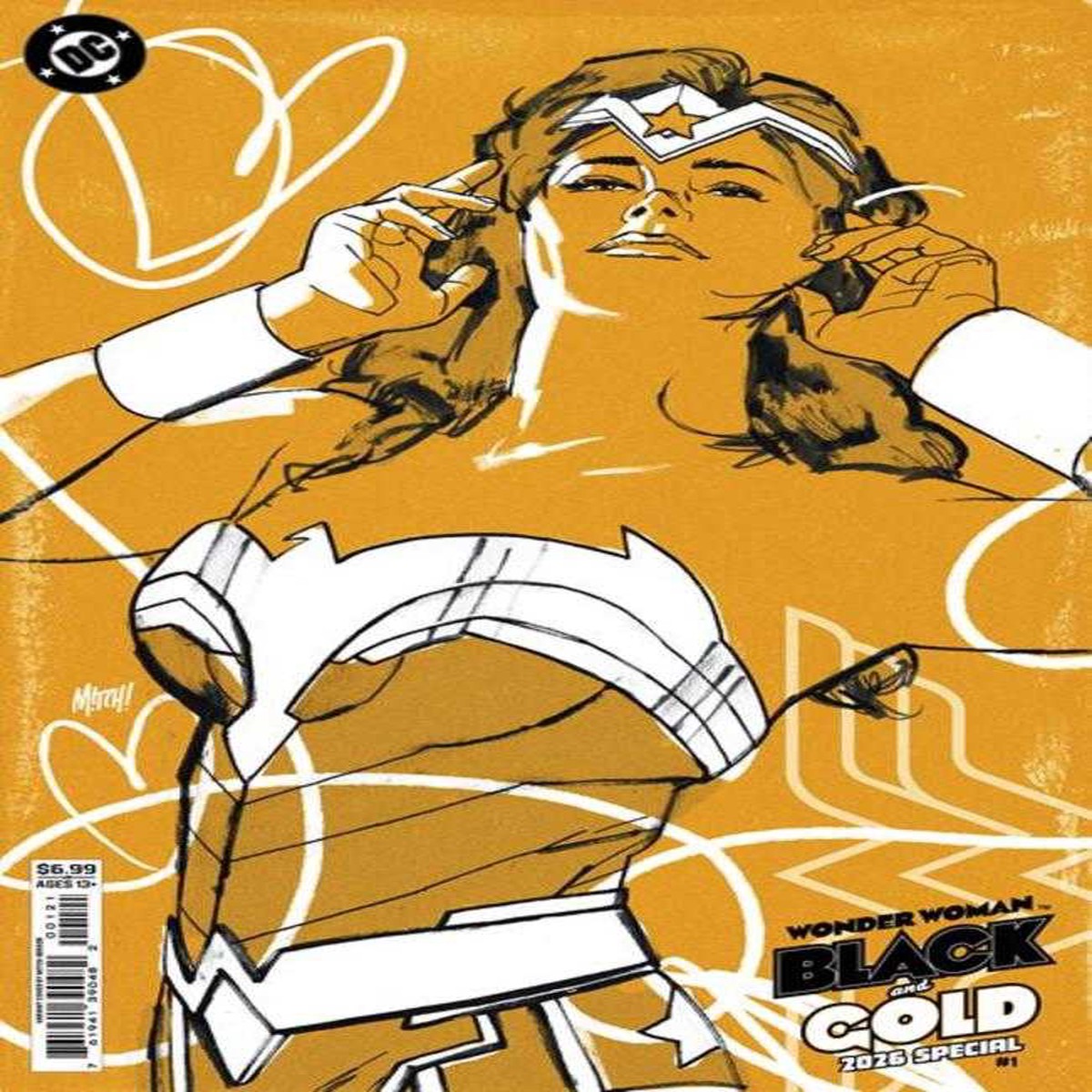Wonder Woman Black Gold 2026 Special 1 (One Shot) Cover B Mitch Gerads Card Stock Variant