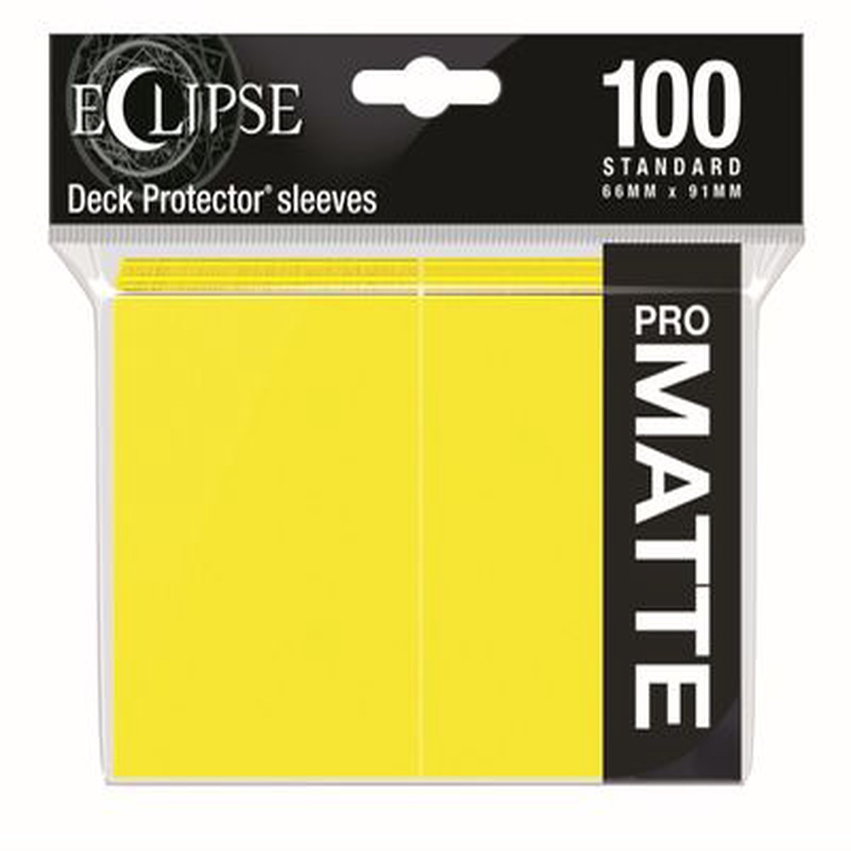 Deck Pro Eclipse Matte Sleeves Lemon Yellow - 100 ct