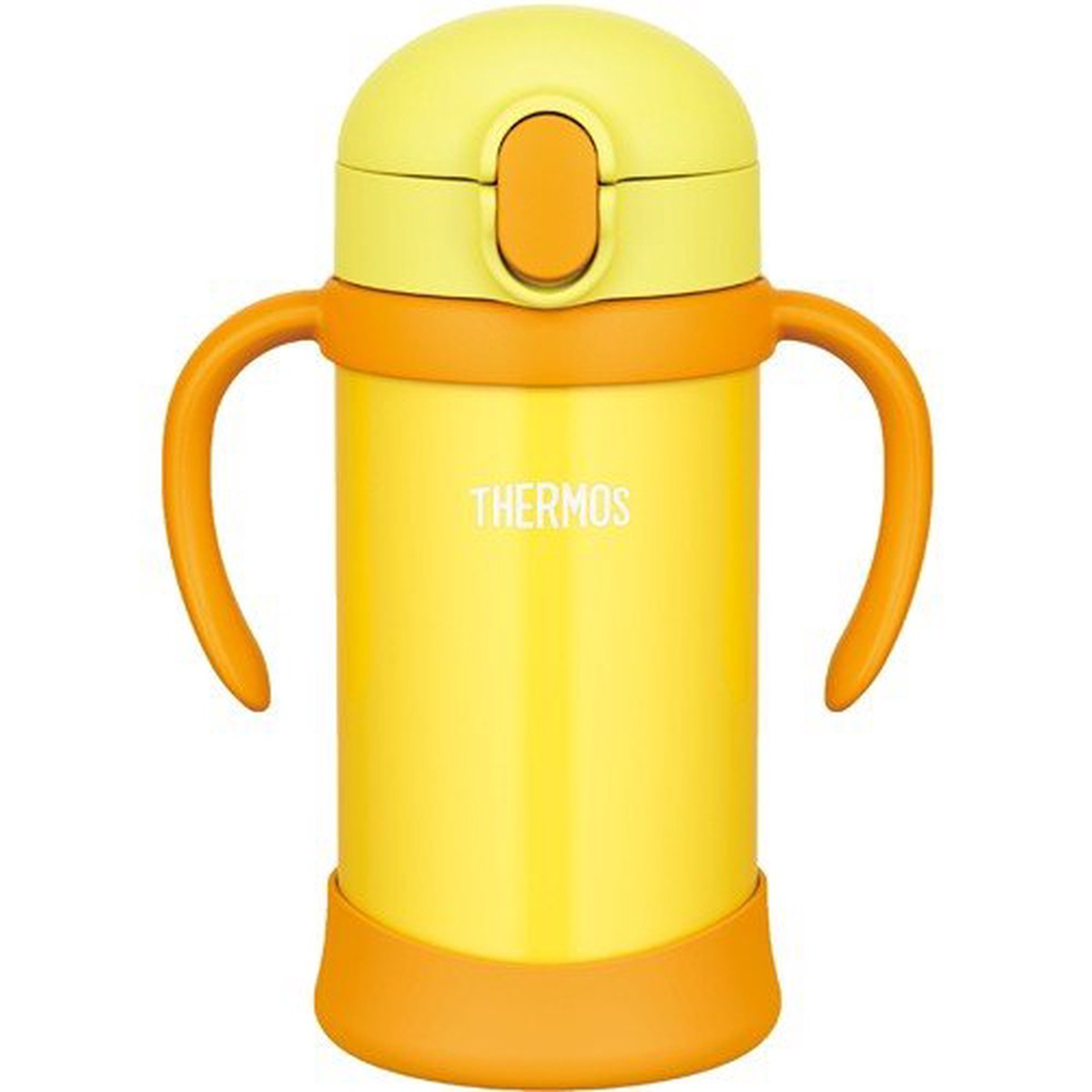 Stainless Training Straw Mug Cup 350ml FHV-350-Y Yellow Thermos Japan Baby