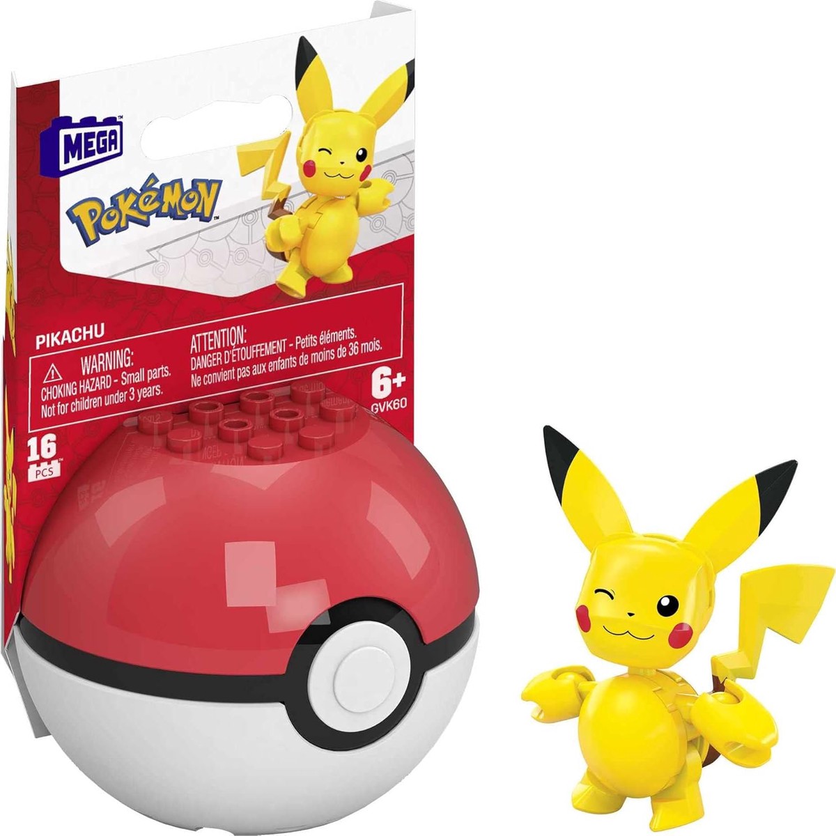 Mega Construx Pokmon Evergreen Poke Ball - Pikachu (Winking)
