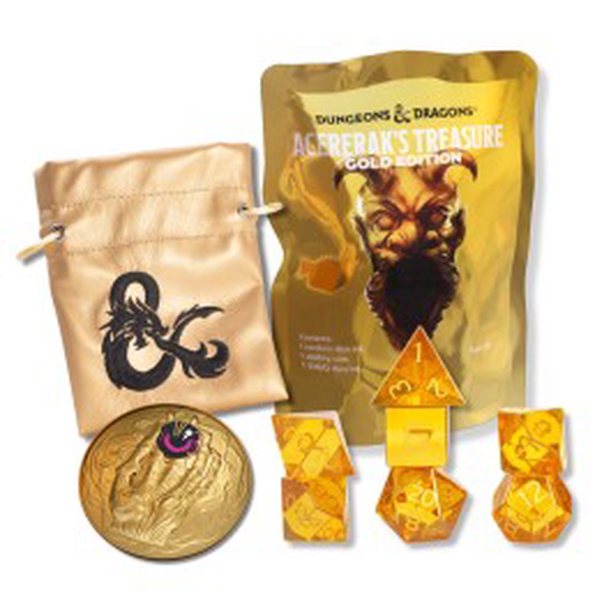 Sirius Dice DD Treasure Pack - Acereraks Treasure - Gold Edition PDQ
