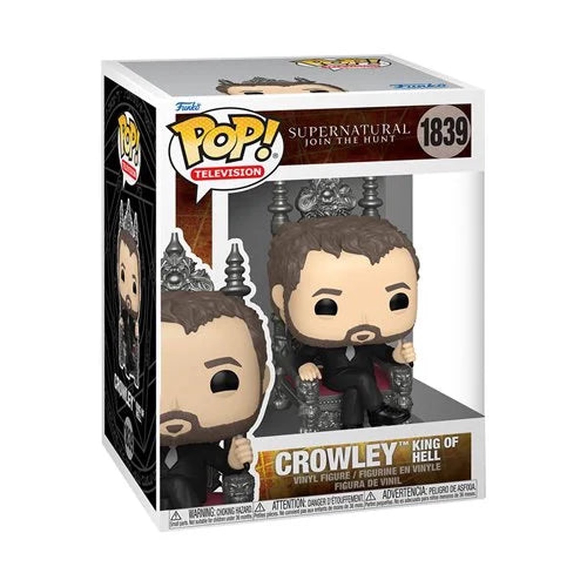 Pop TV Supernatural Crowley King of Hell Throne Premium Funko Figure