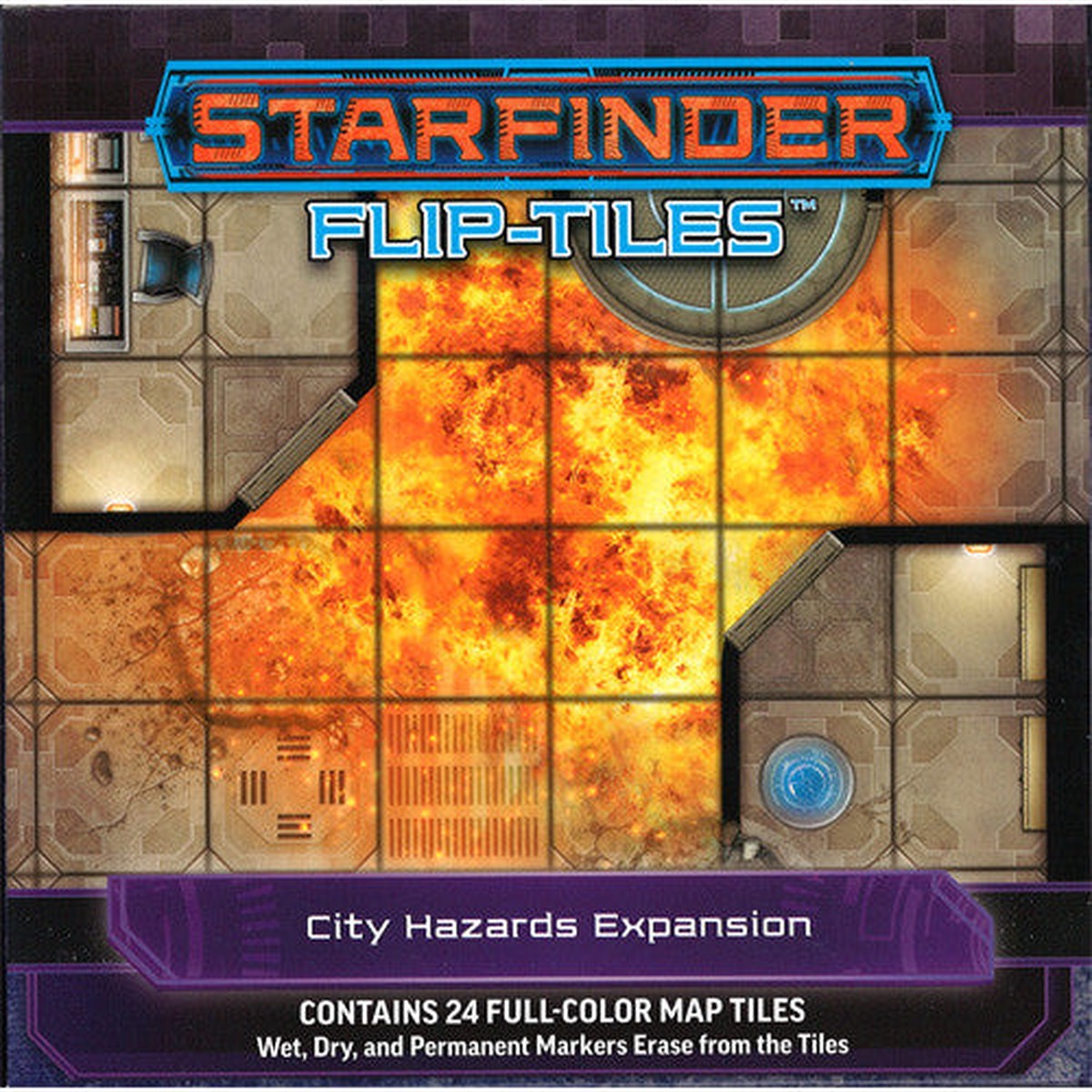 Starfinder Flip Tiles - City Hazards Expansion