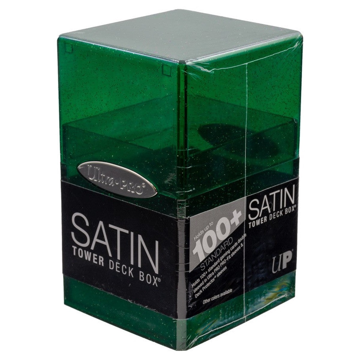 Deck Box Satin Tower Glitter Green