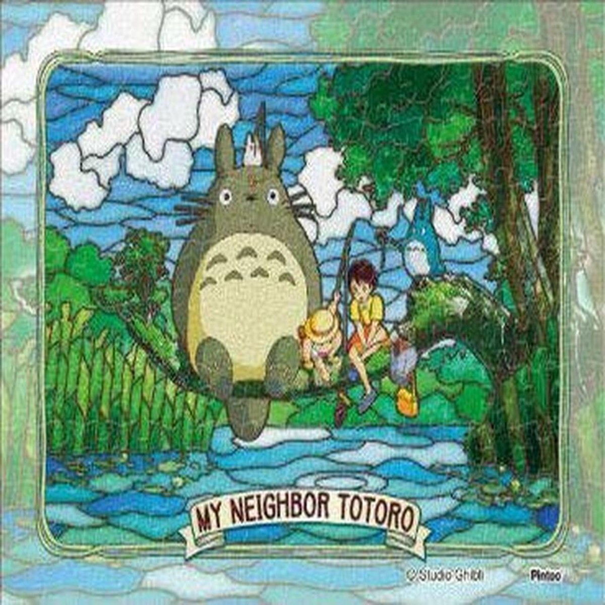 Ensky Art Crystal Jigsaw Puzzle 150 Pieces - My Neighbor Totoro What are you fishing (with Frame) (MA-C01)