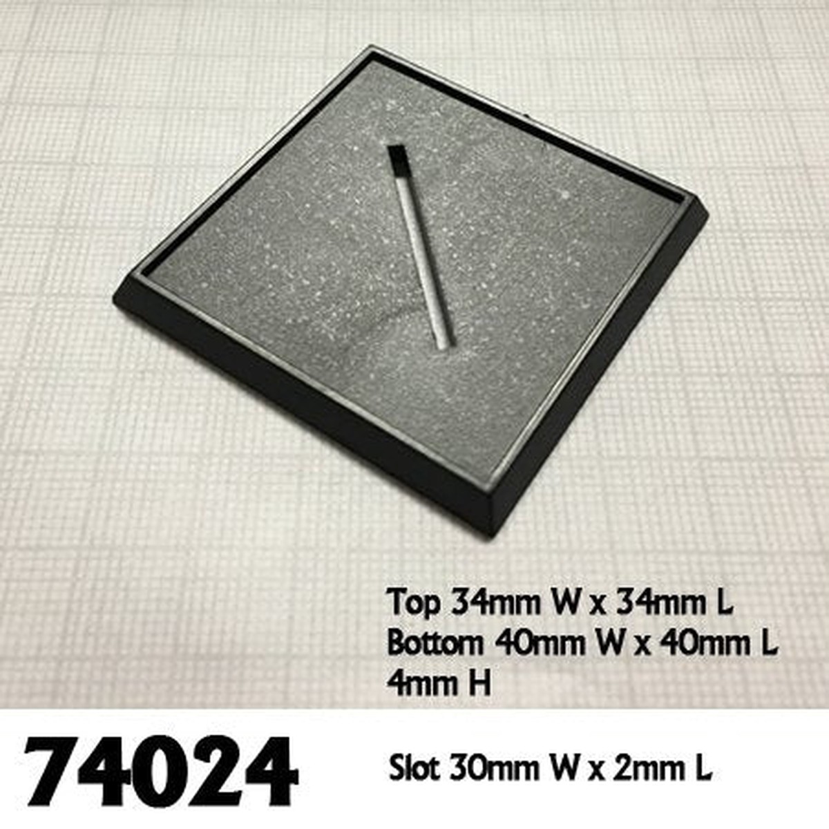 Reaper Base Boss 40mm Square Plastic Base (10)