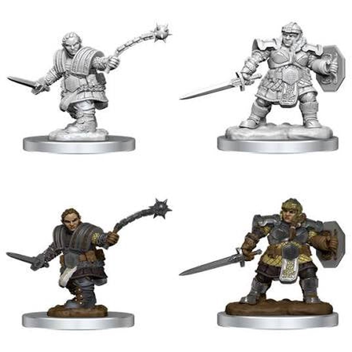 DD Minis Female Dwarf Fighter
