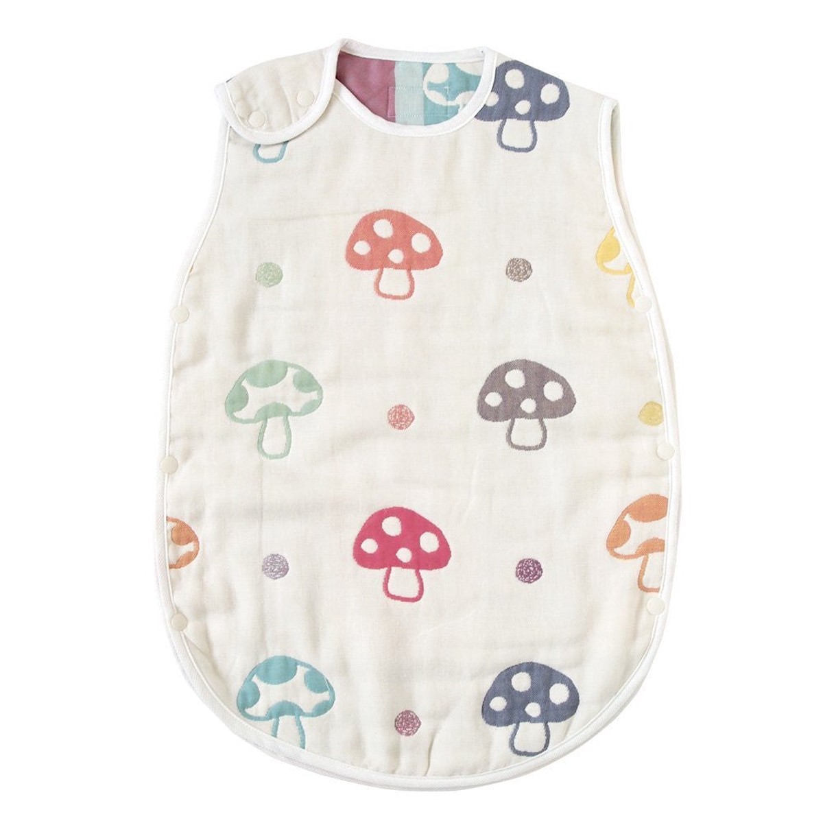 Hoppetta Champignon 6 Double Gauze Sleeper Kids size 7240 Made in Japan Cotton