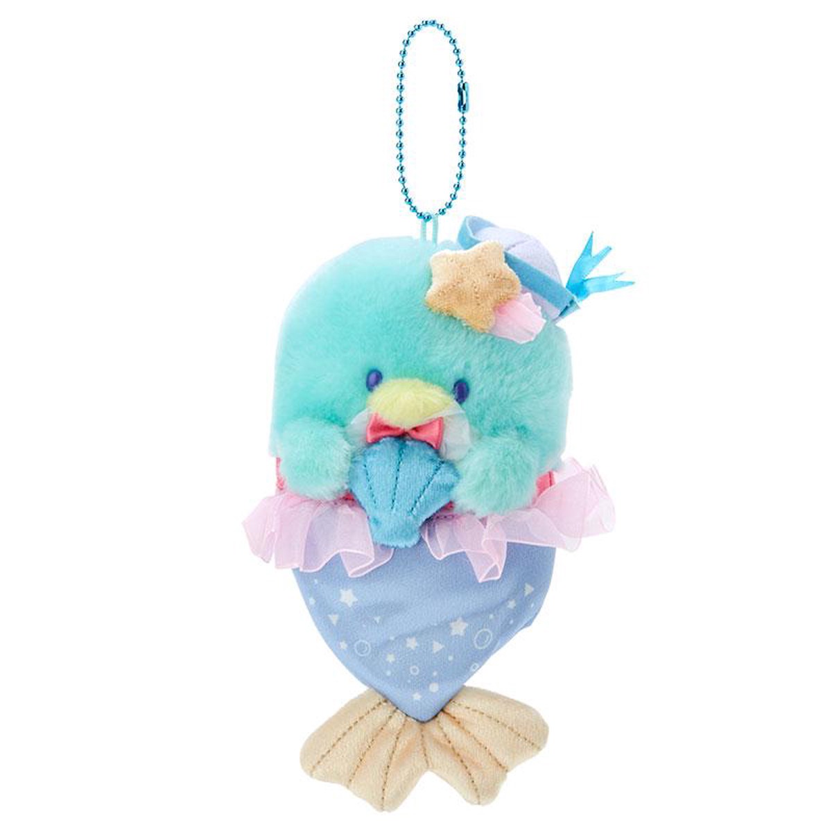 Tuxedosam Plush Mascot Holder Keychain Mermaid Sanrio Japan