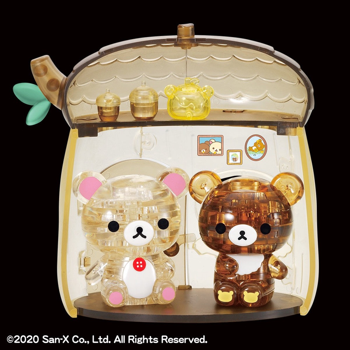 Beverly Crystal Puzzle - Rilakkuma - Korilakkuma Chairoi Koguma Acorn House (66 Pieces) (50264)