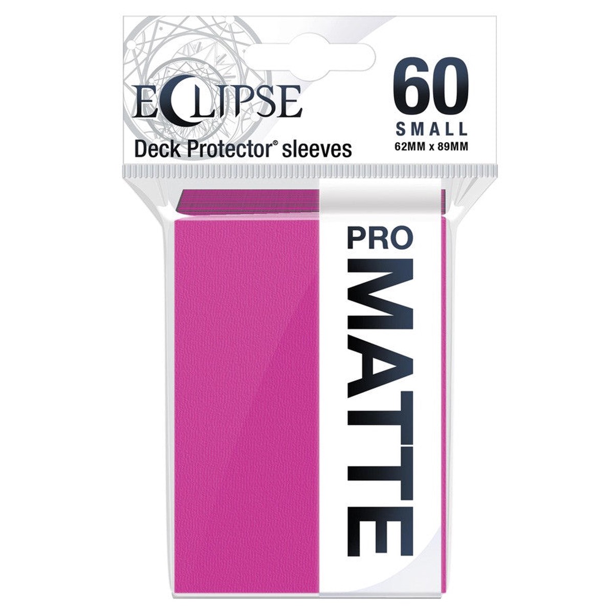 Deck Pro Eclipse Small Matte Sleeves Hot Pink - 60 ct