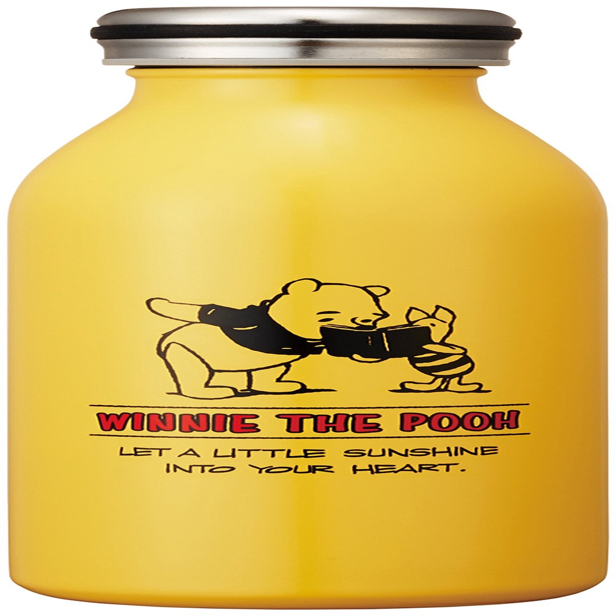 Winnie the Pooh Stainless Screw Mug Bottle 035L mosh Disney Japan
