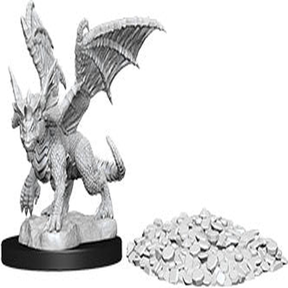 Dungeons Dragons Nolzurs Marvelous Unpainted Miniatures - W10 Blue Dragon Wyrmling