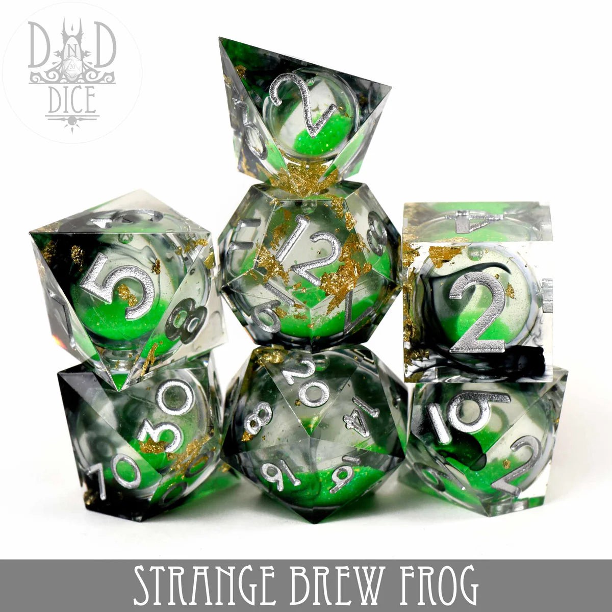 Strange Brew Frog (Liquid Core) 7pc Dice Set