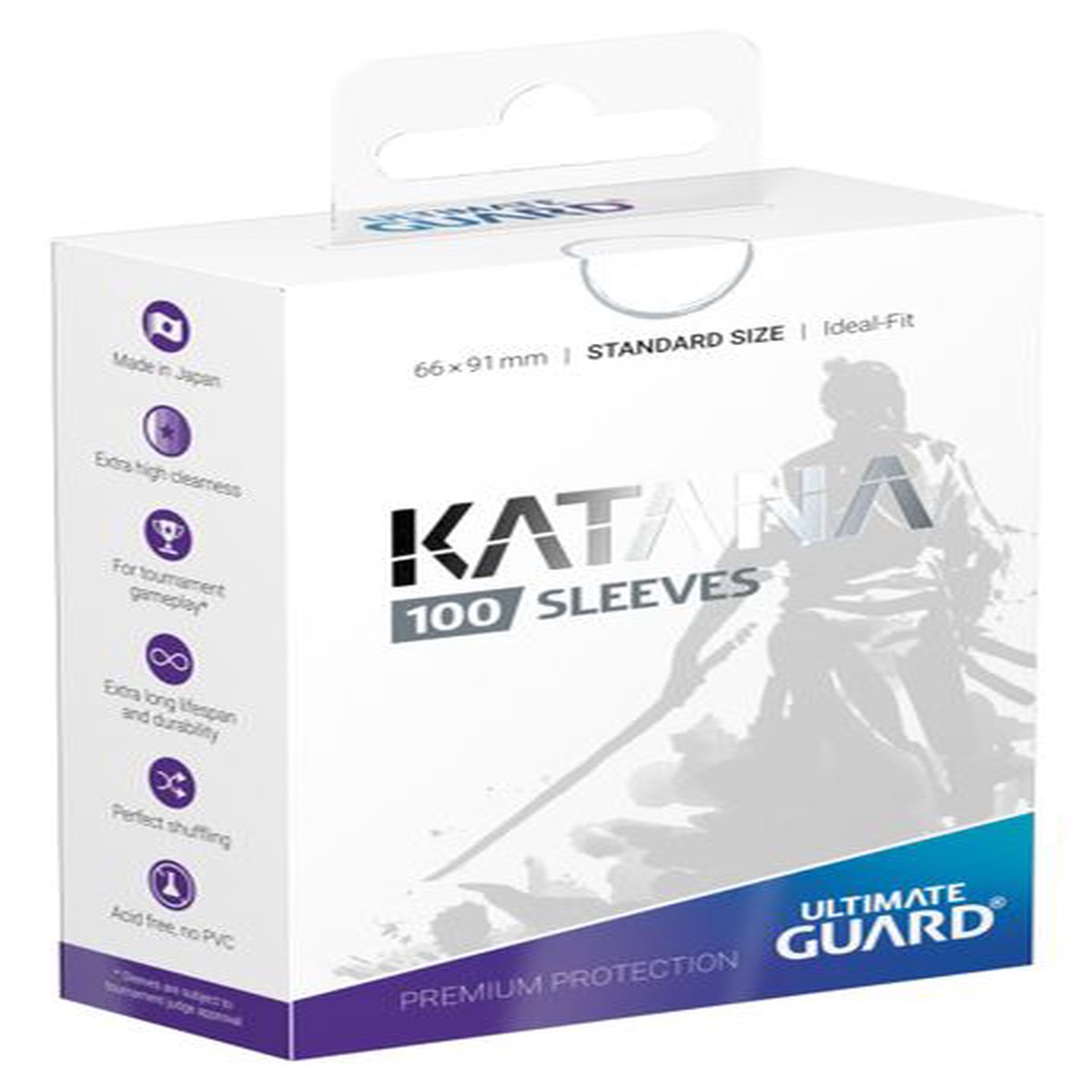 Ultimate Guard - Katana Sleeves - Standard Size - White
