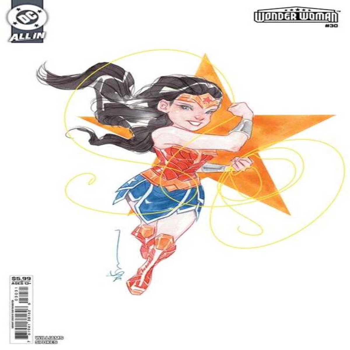Wonder Woman 30 Cover C Dustin Nguyen Card Stock Variant