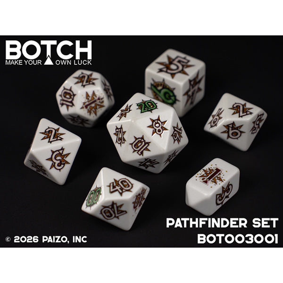 7-Die Set Botch Dice Pathfinder