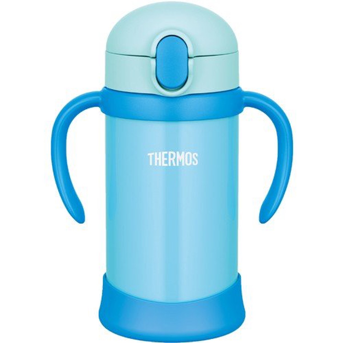 Stainless Training Straw Mug Cup 350ml FHV-350-BL Blue Thermos Japan Baby
