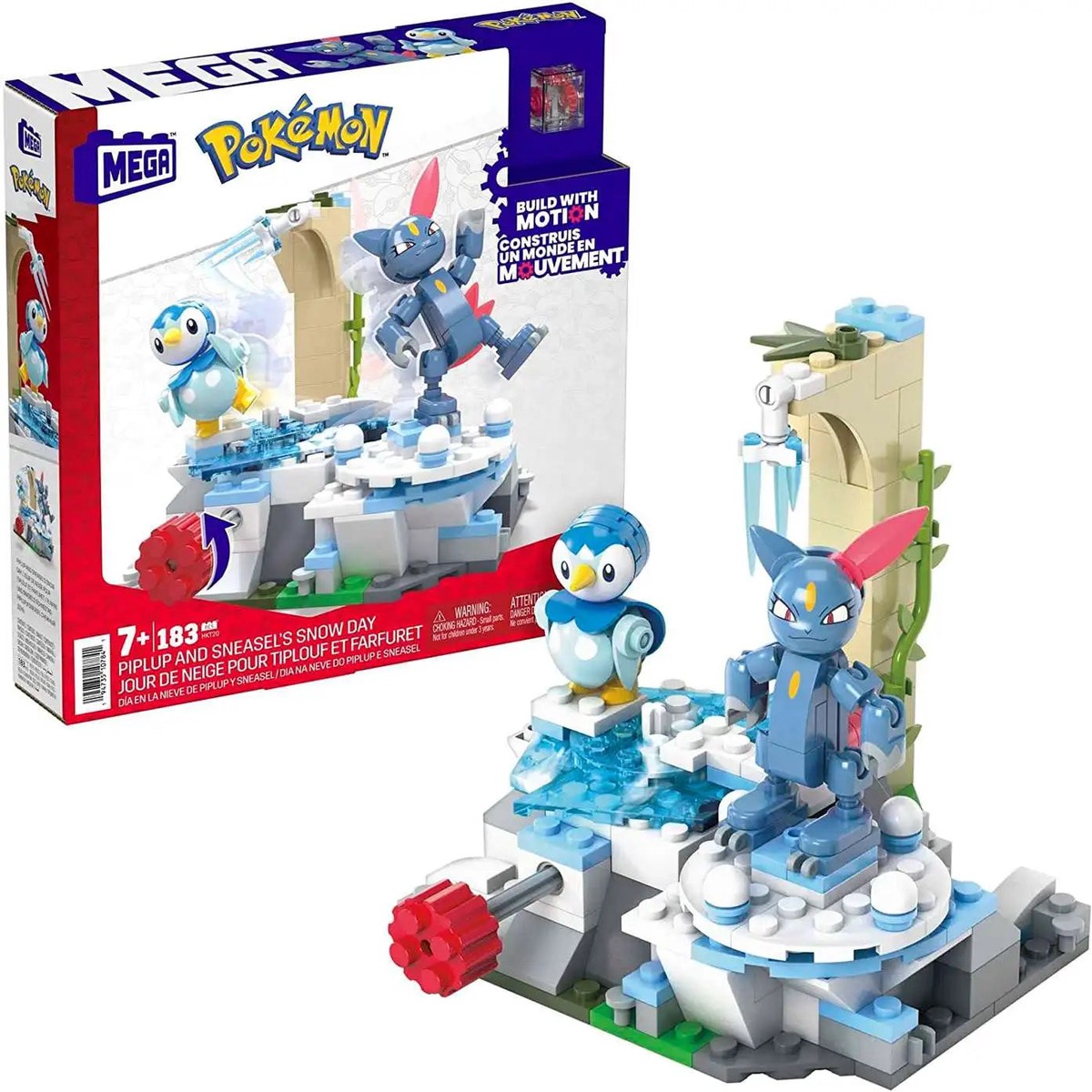 Pokemon Mega Construx - Piplup Sneasels Snow Day