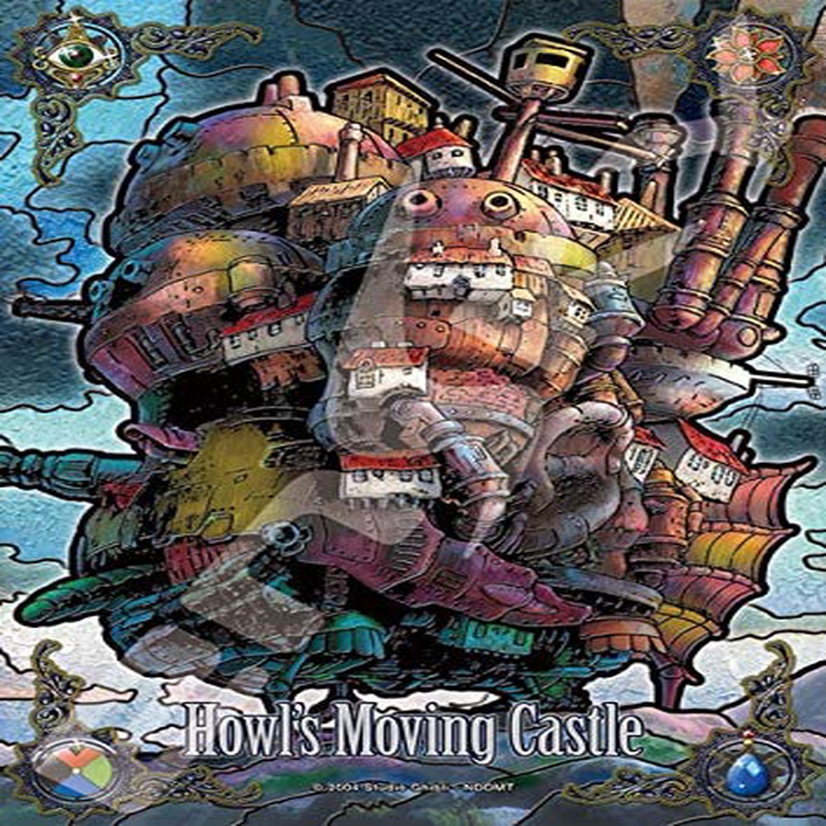 Ensky Art Crystal Jigsaw Puzzle 208 Pieces - Howls Moving Castle Castle of Dusk (No208-AC57)