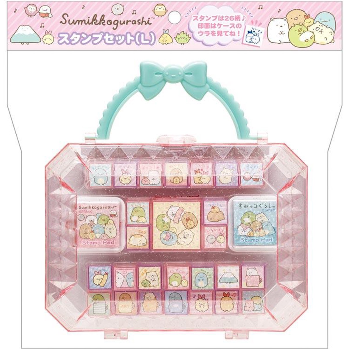 Sumikko Gurashi Stamp L 26 Designs Pink San-X Japan 2025