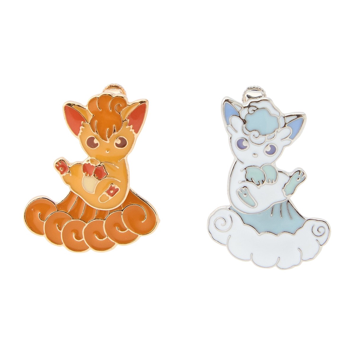 Alolan Vulpix Rokon Vulpix Rokon Non Pierced Earring Pokemon Center Japan