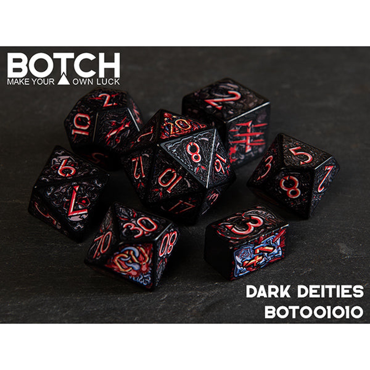 7-Die Set Botch Dice Dark Deities