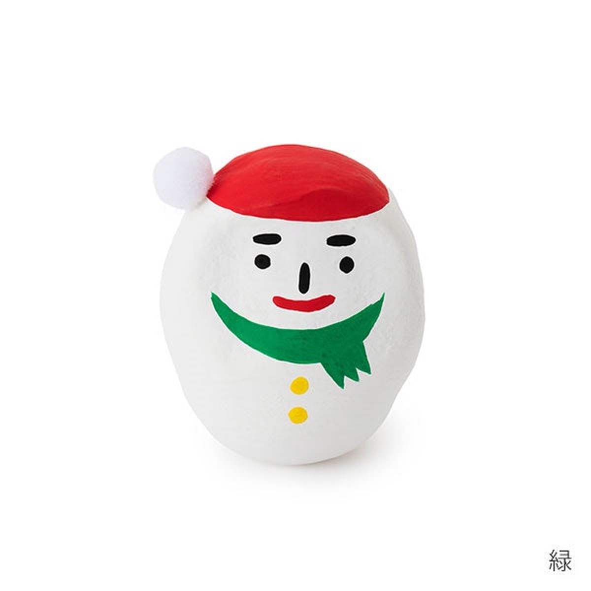 Daruma mini Snowman Green Nakagawa Masashichi Japan