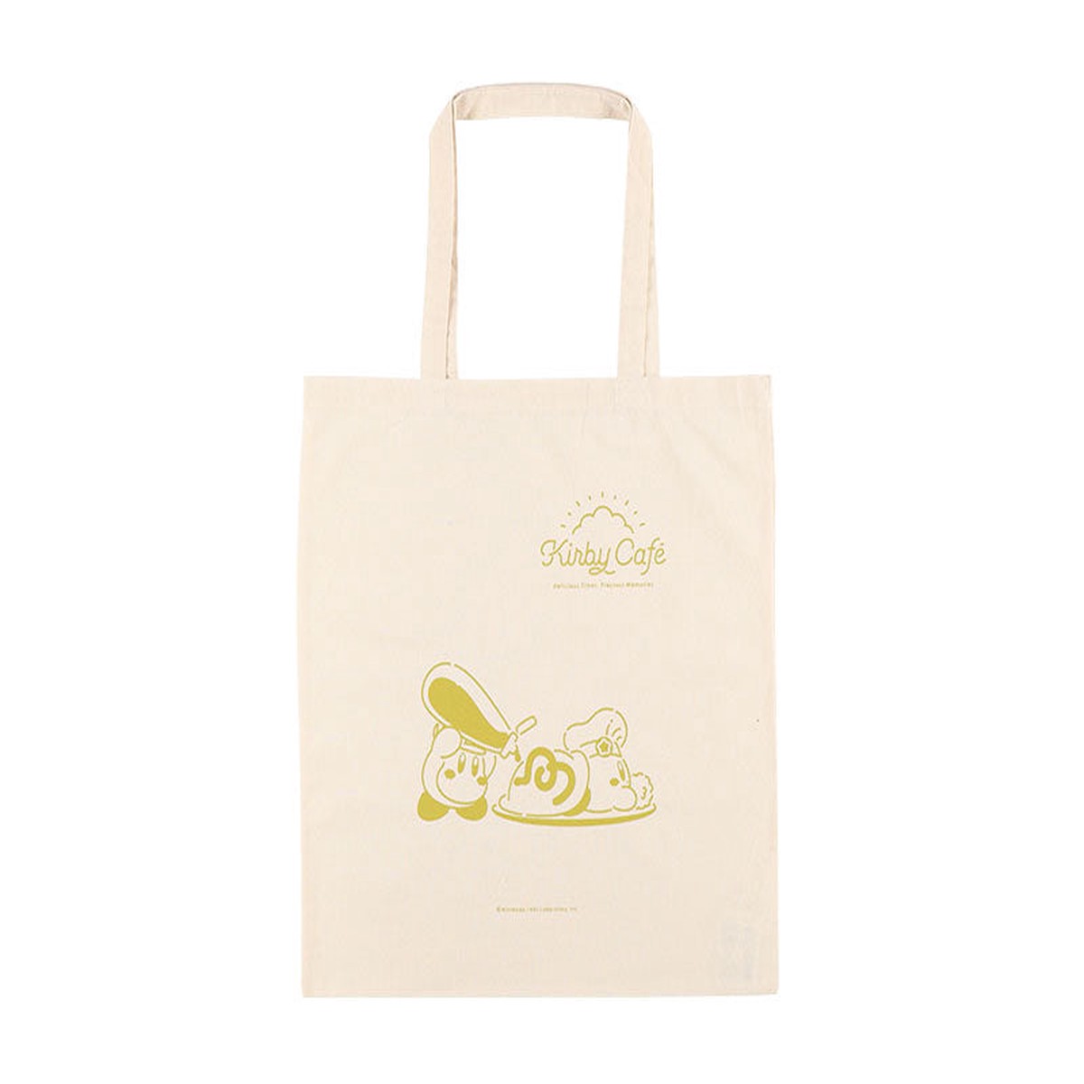 Kirby Cafe - Large cotton tote bag - OmuriceWinter