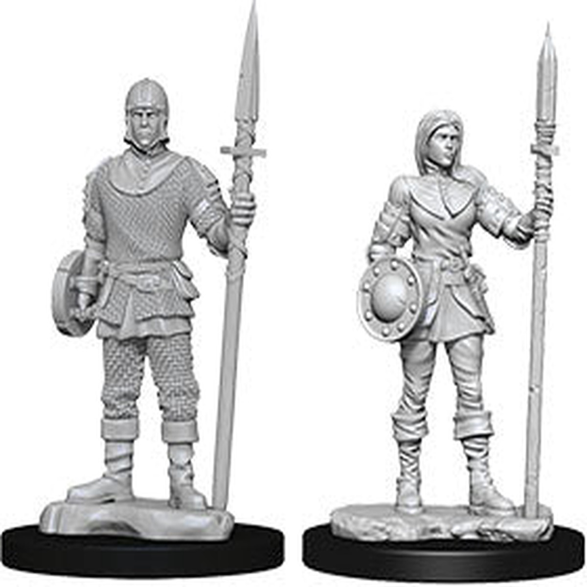 WizKids Deep Cuts Unpainted Miniatures W10 Guards