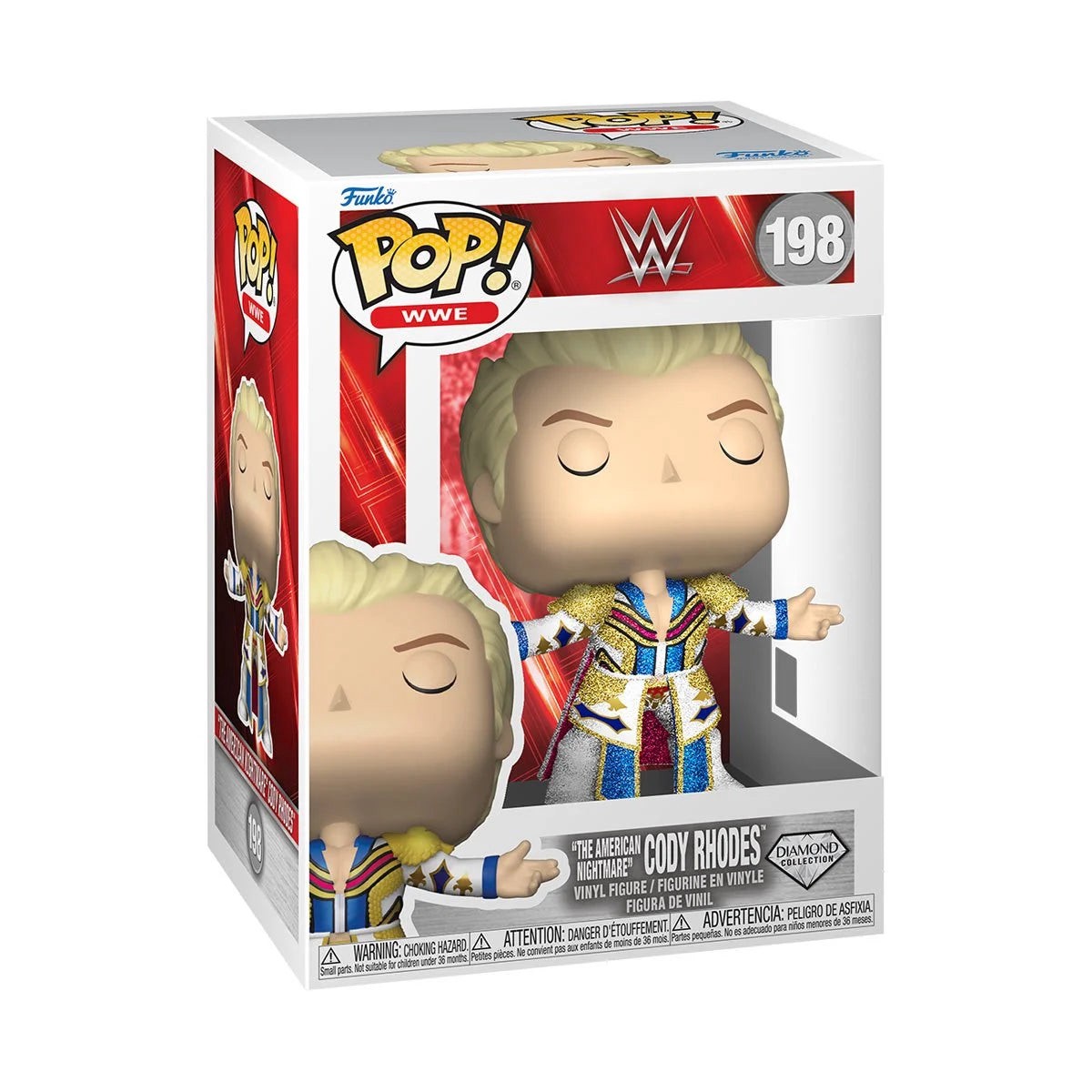 Pop WWE The American Nightmare Cody Rhodes Diamond Glitter Figure