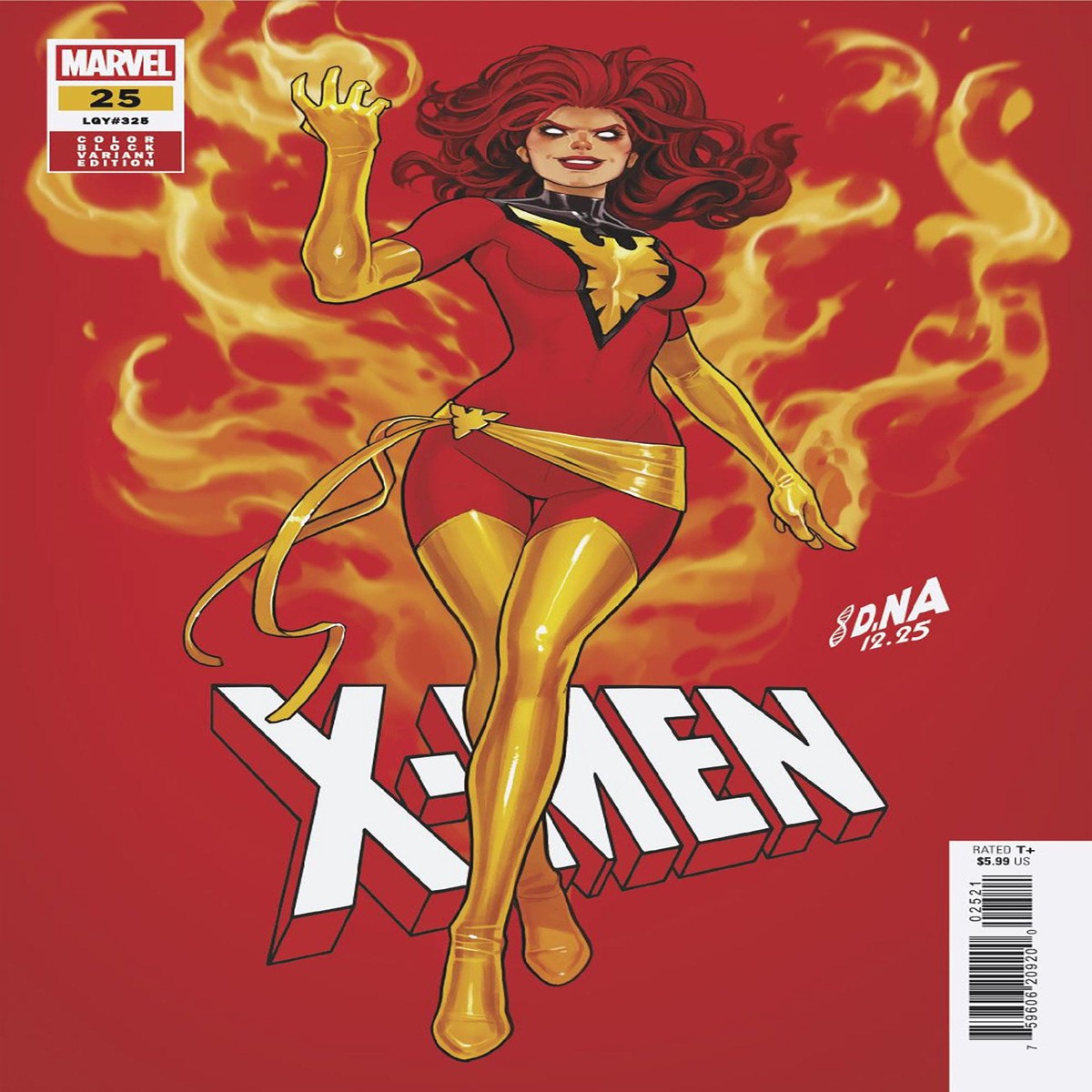 X-Men 25 David Nakayama Color Block Red Variant