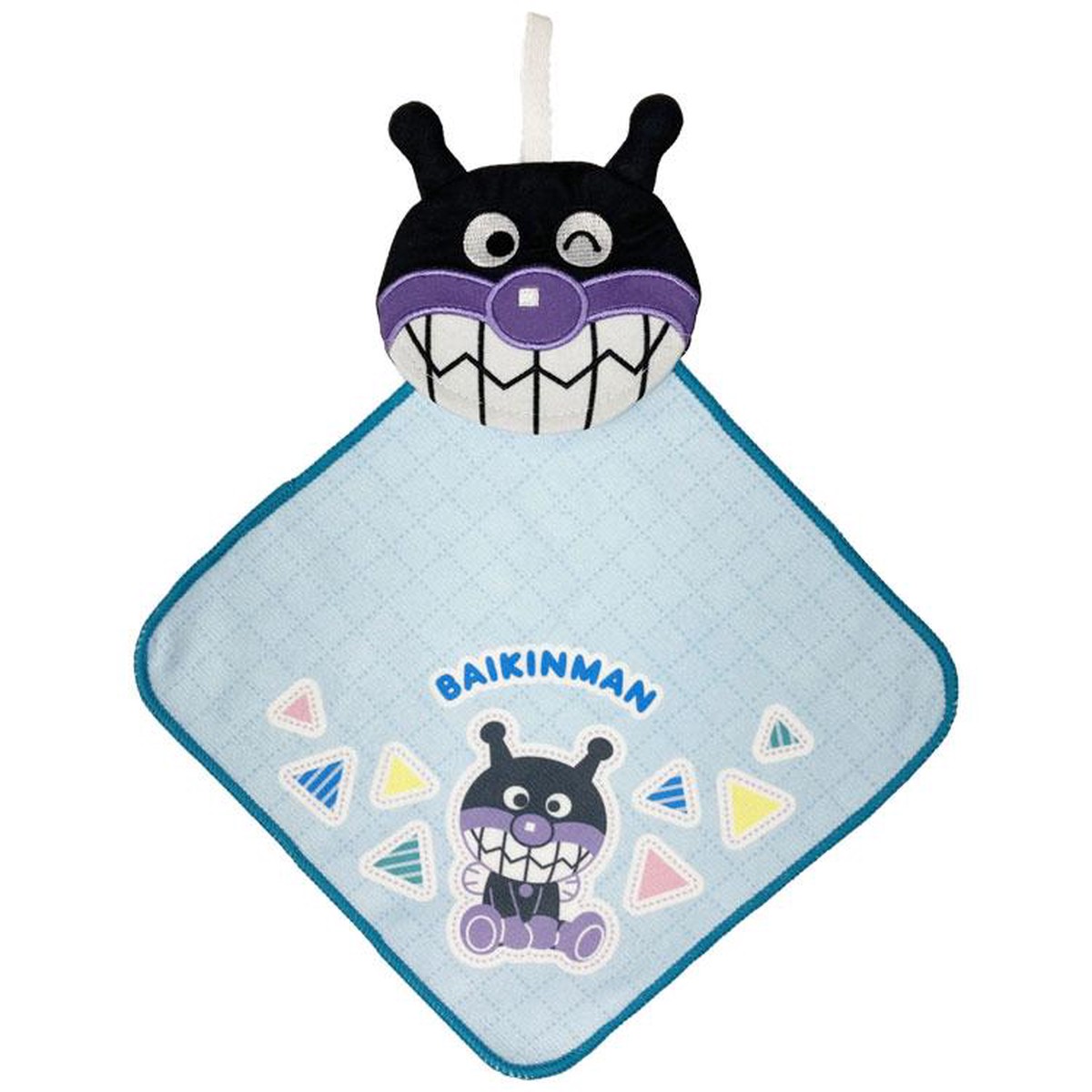 Baikinman Kids Hand Towel with Loop Pocketable Anpanman Japan