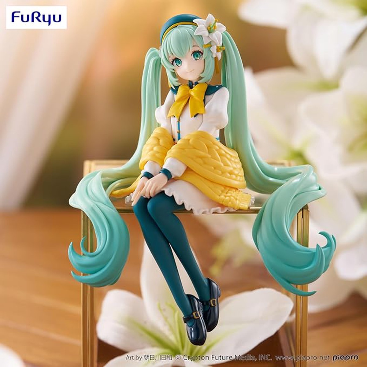 FuRyu Noodle Stopper Figure - Hatsune Miku - Flower Fairy Lily White Ver