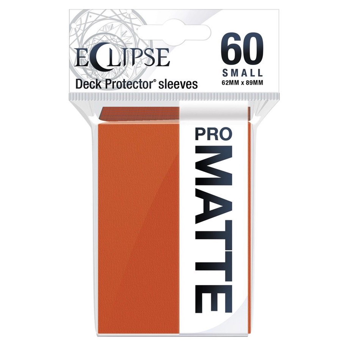 Deck Pro Eclipse Small Matte Sleeves Pumpkin Orange - 60 ct