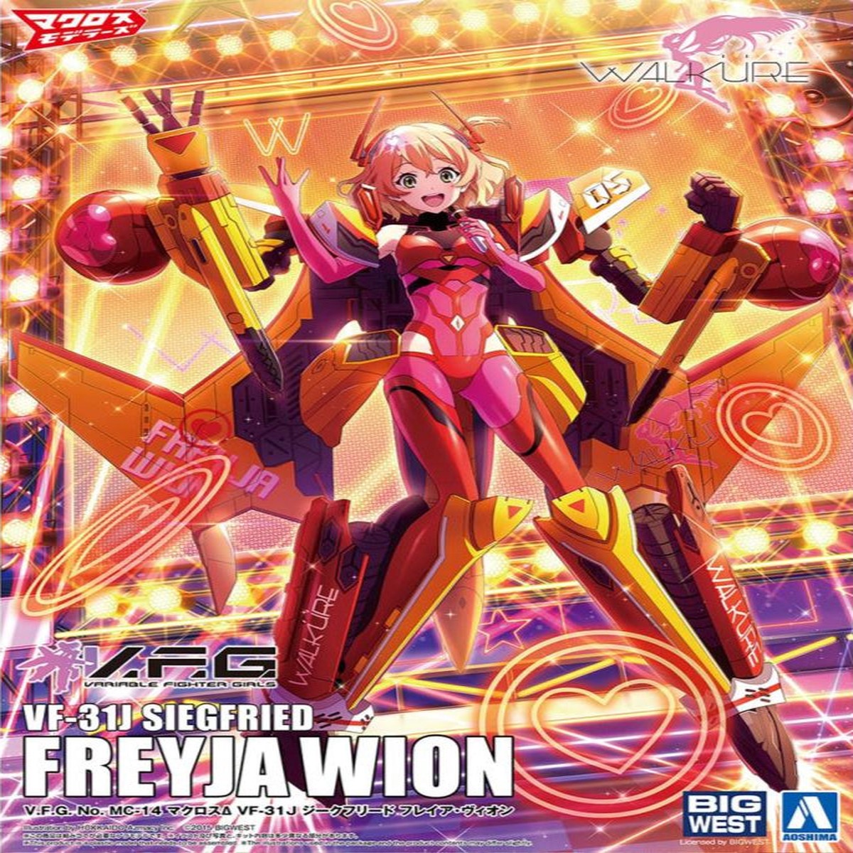 VFG Macross Delta Non-Scale VF-31J Siegfried Freyja Wion