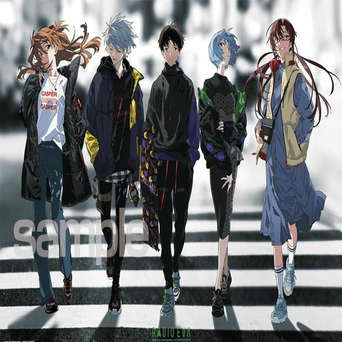 Yanoman Jigsaw Puzzle 1000 Pieces - RADIO EVA Illustration 06 Cross Road