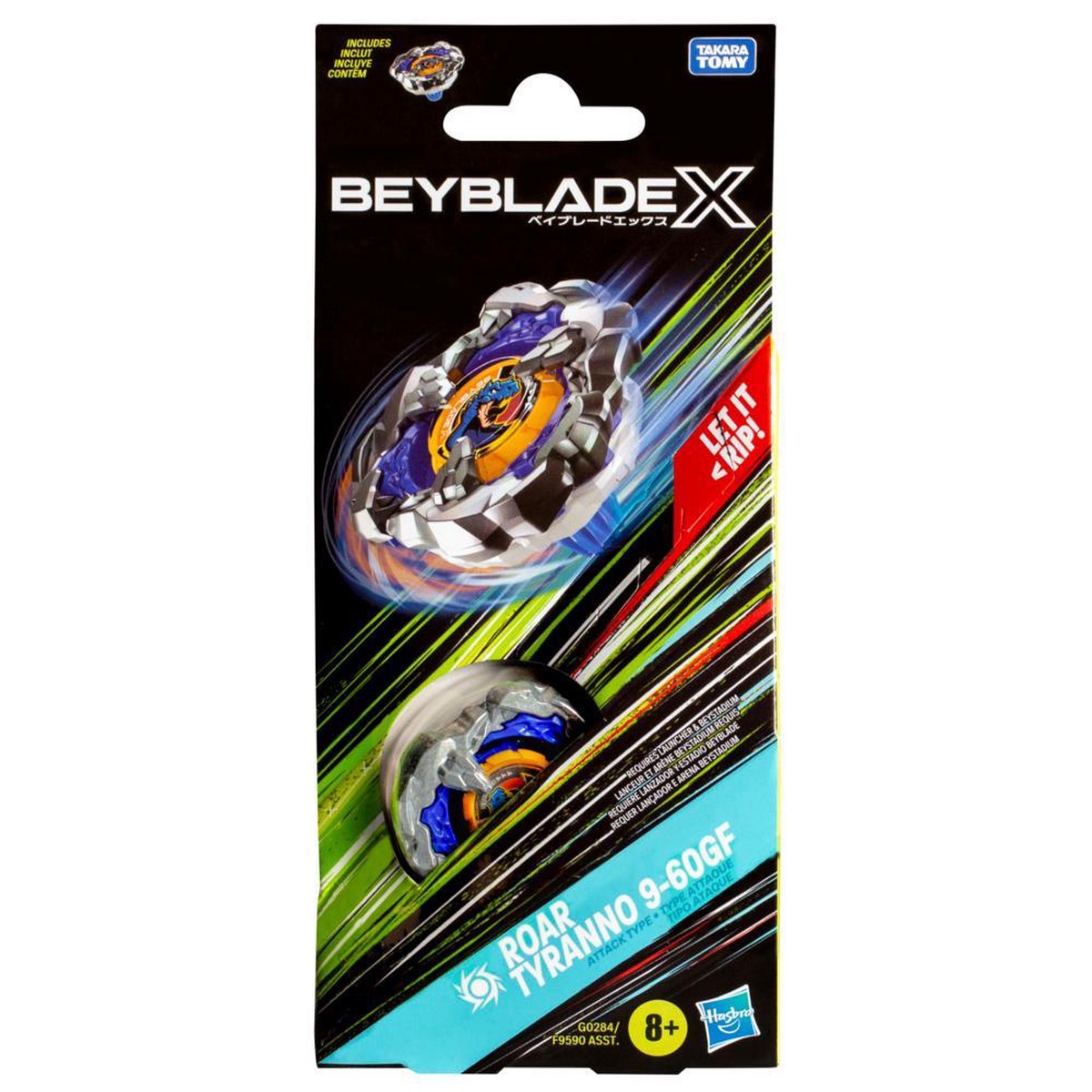 Beyblade X Roar Tyranno 9-60GF Top Booster Pack Set