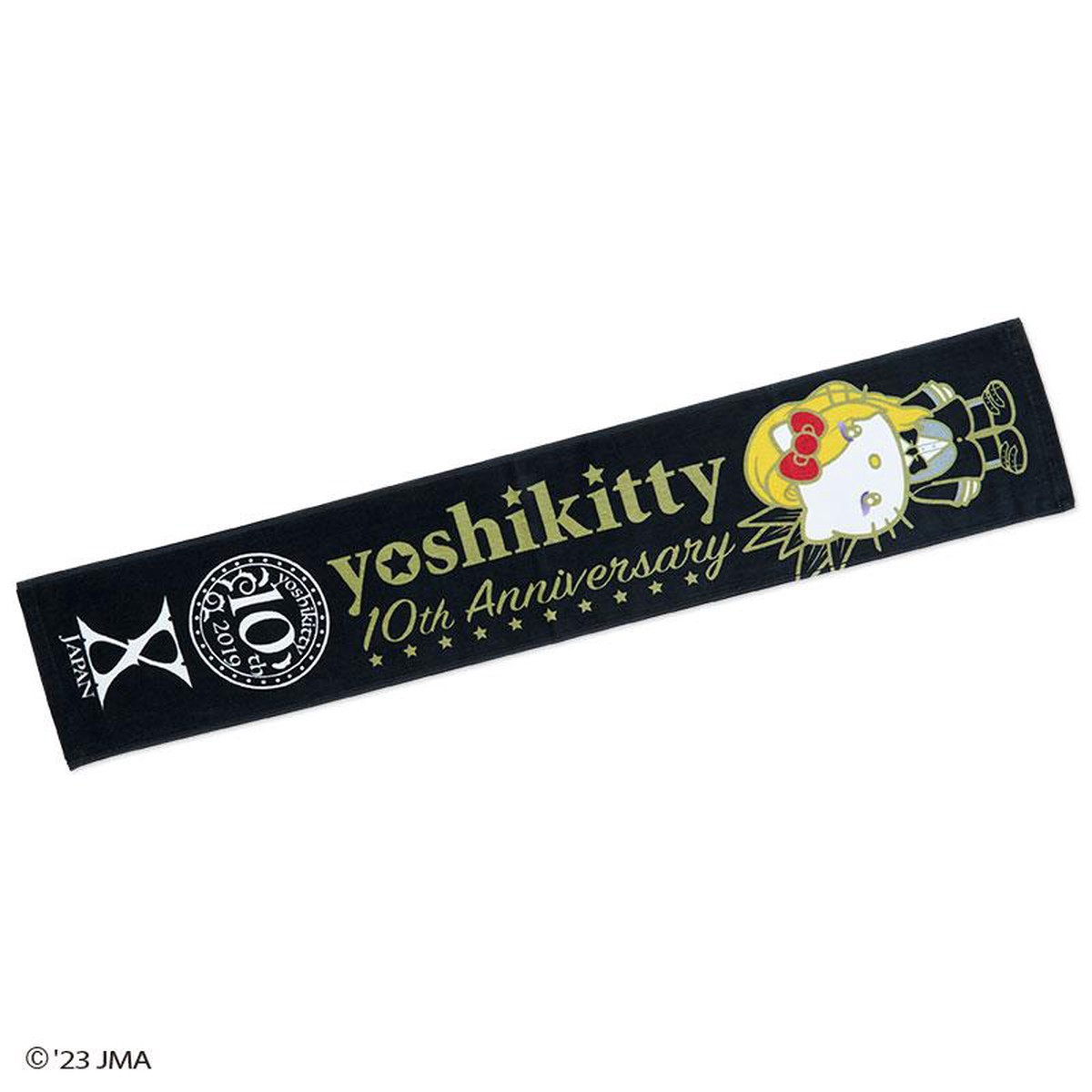 yoshikitty Sport Towel 10th Sanrio Japan YOSHIKI Hello Kitty