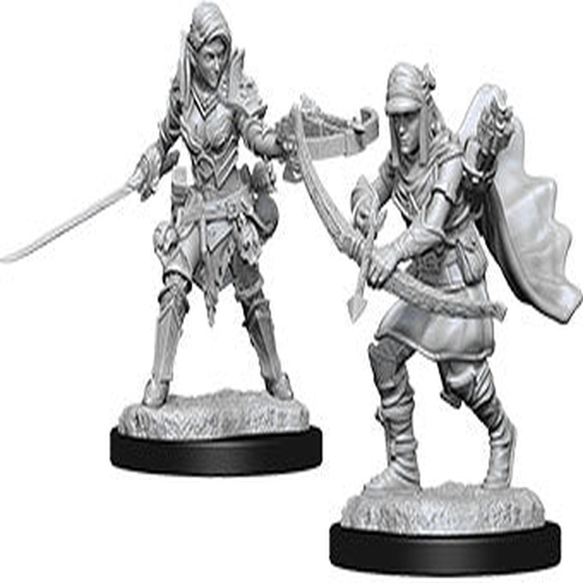 Pathfinder Deep Cuts Unpainted Miniatures W07 Female Half-Elf Ranger