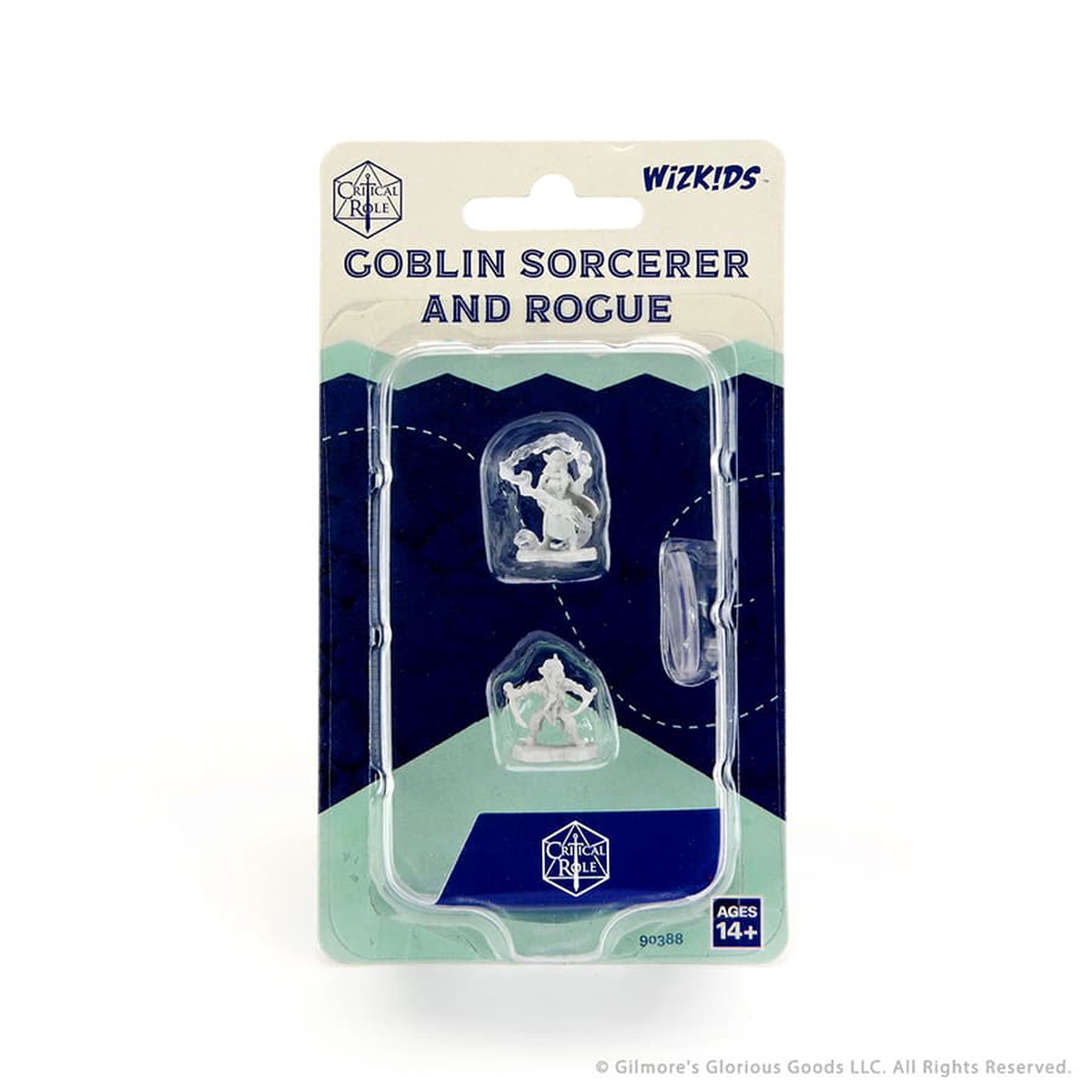 Critical Role Unpainted Miniatures W01 Goblin Sorceror and Rogue Female