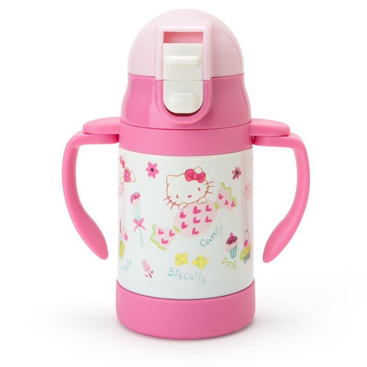 Hello Kitty Stainless Training Straw Mug Cup Sanrio Japan Baby Feeding
