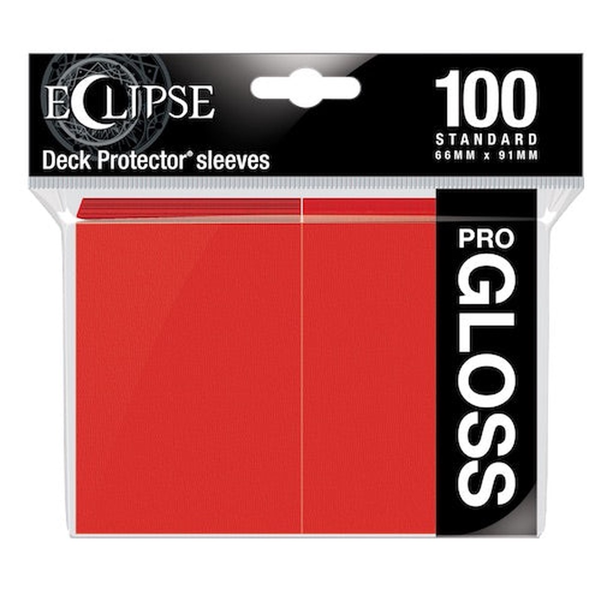 Deck Pro Eclipse Gloss Sleeves Apple Red - 100 ct