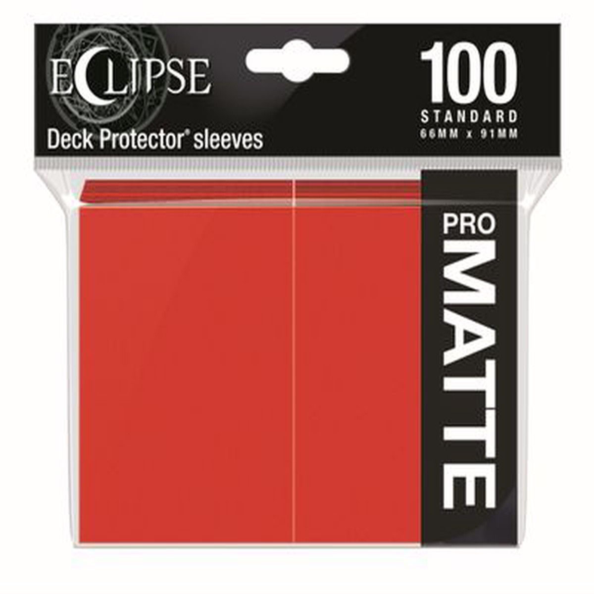 Deck Pro Eclipse Matte Sleeves Apple Red - 100