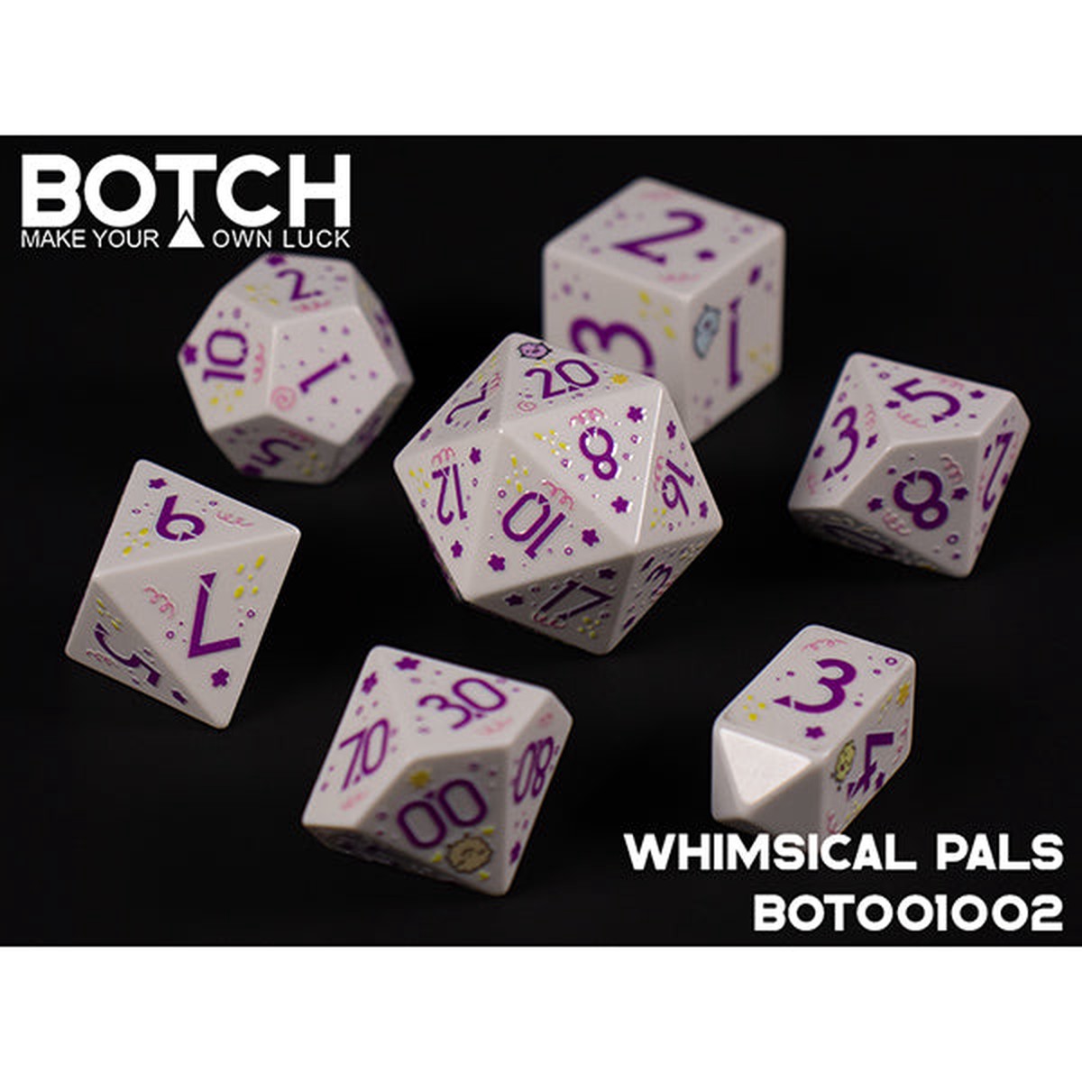 7-Die Set Botch Dice Whimsical Pals