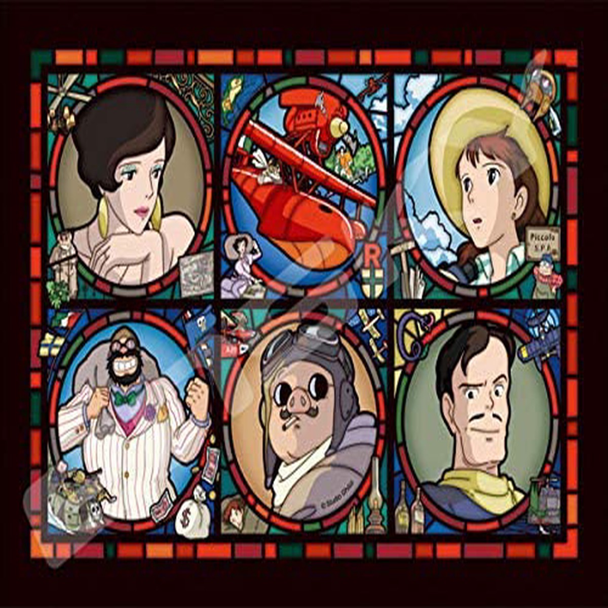 Ensky Art Crystal Jigsaw Puzzle 208 Pieces - Crimson Pig Adriatic Letter (No208-AC61)