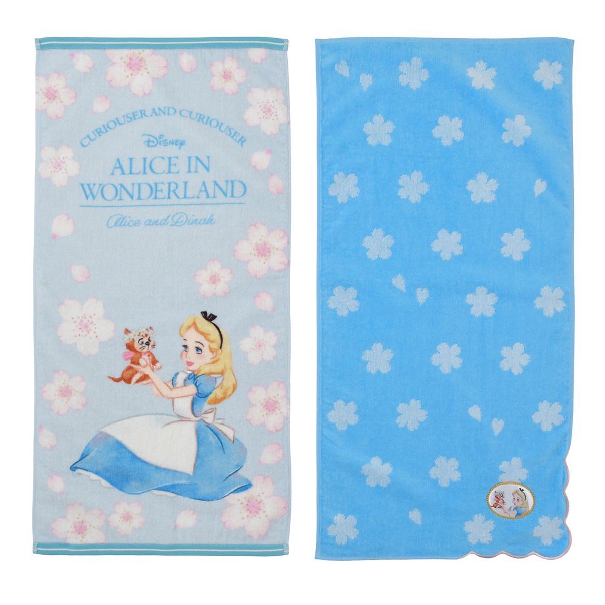 Alice in Wonderland Alice Dinah Face Towel Set Disney Store Japan Sakura 2026