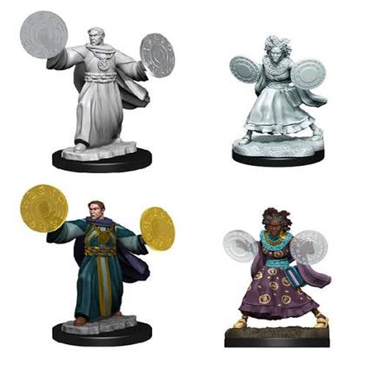 Critical Role Minis Human Graviturgy and Chronurgy Wizards
