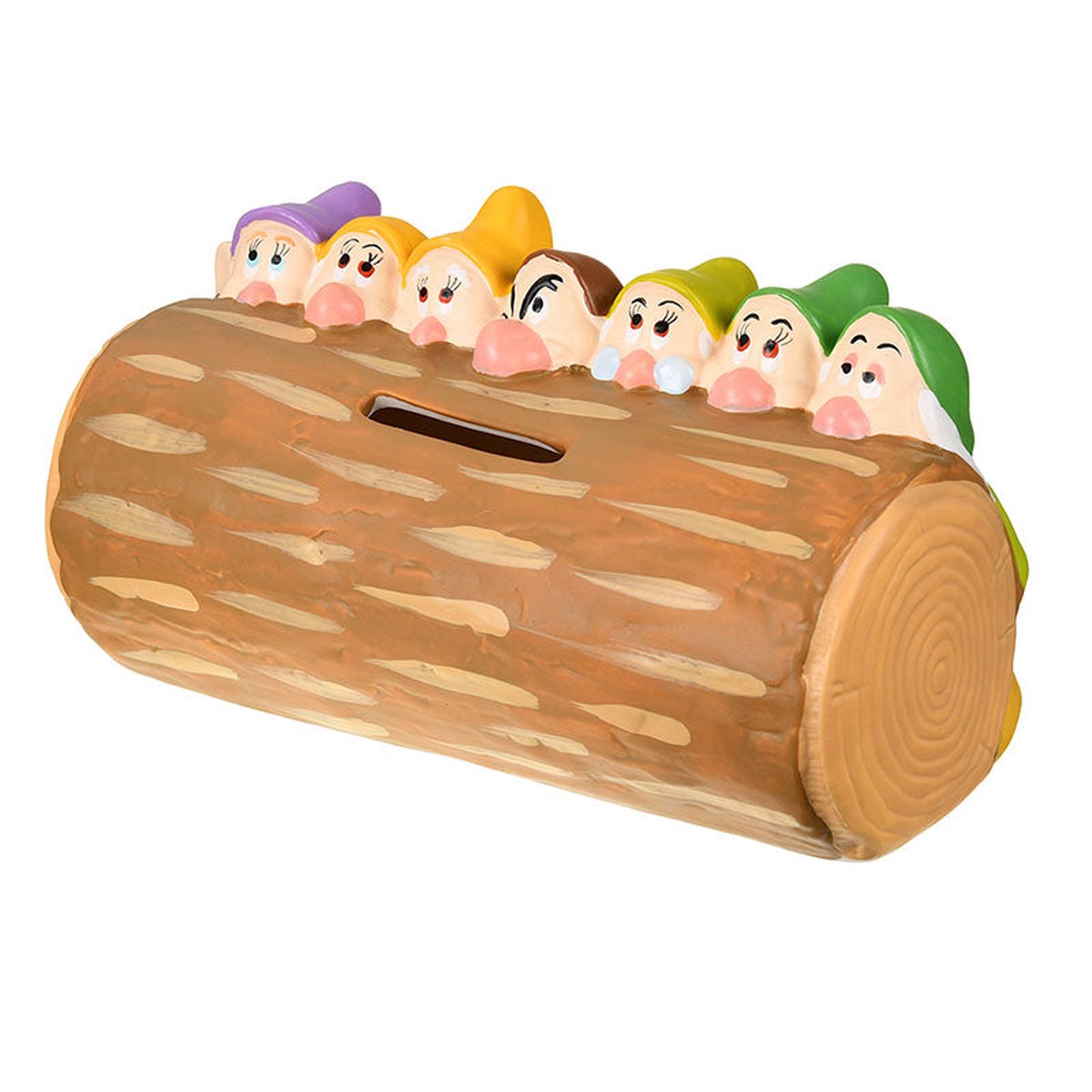 Snow White 7 Dwarfs Porcelain Piggy Bank 3D Disney Store Japan
